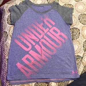 Under armour athletic tee, size XL (14/16) kids